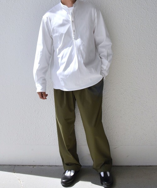 stein カーキ 長袖シャツ Sサイズ ssstein / Oversized Standard Shirt (Military Khaki) | twelve