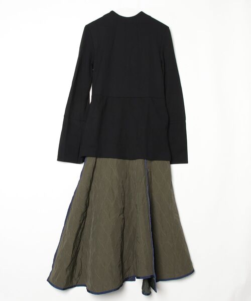 アンスリード 黒ニットロングワンピース 長袖 UN3D.（アンスリード