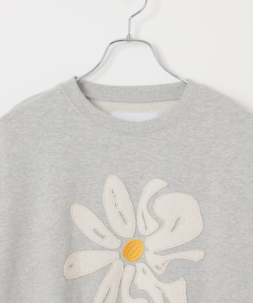 最終sale！balmung 「灰の花」ビックトレーナー、ビックスウェット