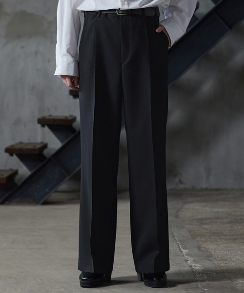 CLEL core. 　尾州ウール　スラックス　グレー　Mサイズ CLEL（クレイル） スラックス 「CLEL core.」Super 100s Bishu Wool