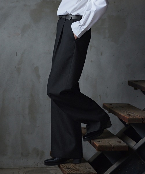 CLEL（クレイル） スラックス 「CLEL core.」Super 100s Bishu Wool
