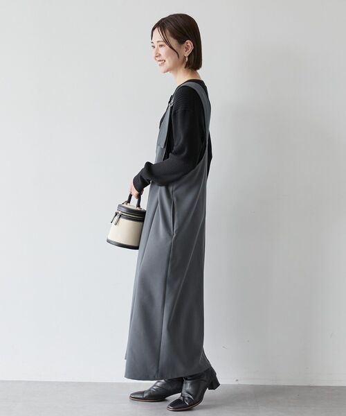 「AMERICAN HOLIC」 キャミソールワンピース L ブラック レディース_画像5