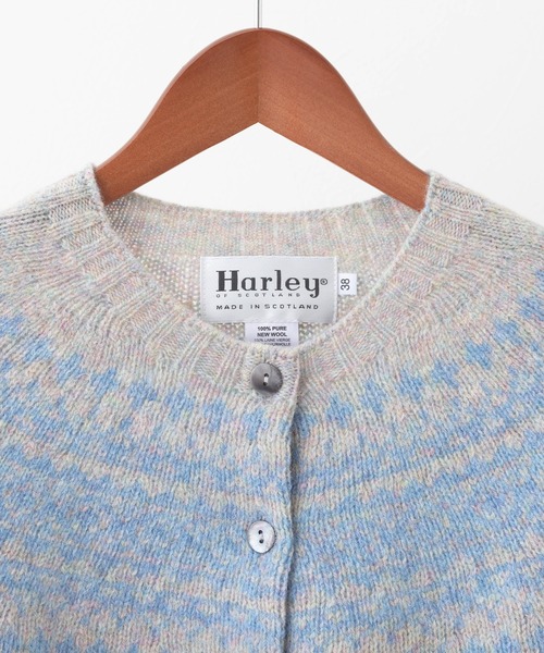 「Harley of Scotland」 ニットカーディガン 38 ベビーピンク レディース_画像4