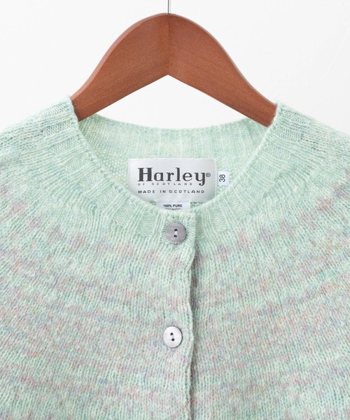 「Harley of Scotland」 ニットカーディガン 38 ベビーピンク レディース_画像9