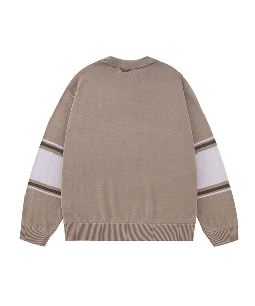 「SUPPLIER」 長袖ニット X-LARGE ベージュ メンズ_画像3