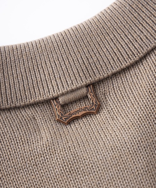 「SUPPLIER」 長袖ニット X-LARGE ベージュ メンズ_画像5