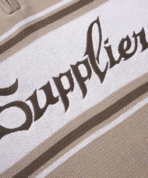 「SUPPLIER」 長袖ニット X-LARGE ベージュ メンズ_画像8