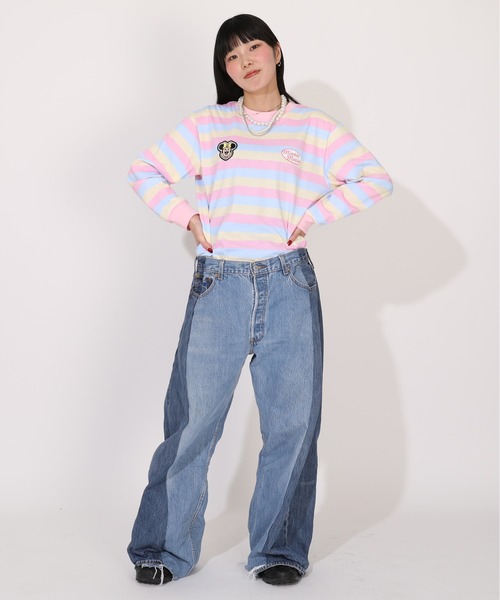 ★大吉ちゃん ドゥーズィエムクラス ボーダー カットソー ROKU デニム Deuxieme Classe｜ドゥーズィエムクラスのトップス（ボーダー柄）通販