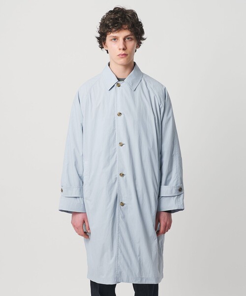 未使用 タグ付き ユナイテッドアローズ ステンカラーコート M 紺 ナイロン BEAUTY＆YOUTH UNITED ARROWS ビューティアンドユース ユナイテッド