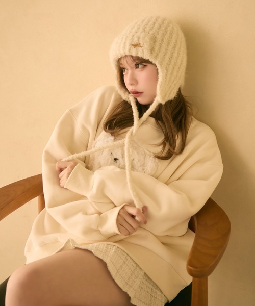 「TITTY&CO.」 ニットキャップ FREE アイボリー レディース_画像7