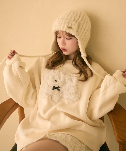 「TITTY&CO.」 ニットキャップ FREE アイボリー レディース_画像8