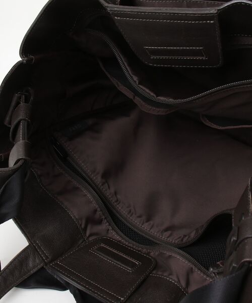 「FARO」 2WAYバッグ FREE ダークブラウン メンズ_画像4