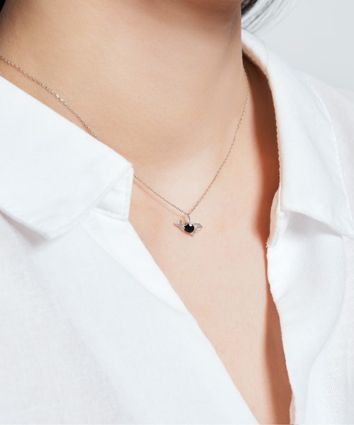 Jewel closet by L&Co. ネックレス K10 ホワイトゴールド シャチ