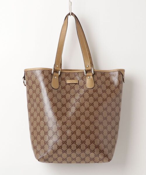 GUCCI(グッチ) GGスプリーム トートバッグ - ベージュ GUCCI(グッチ) GGスプリーム トートバッグ - ベージュ