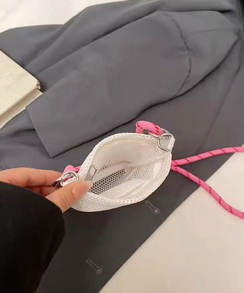 スマホショルダー ポーチ 「 ammy. / エイミードット 」 メッシュ