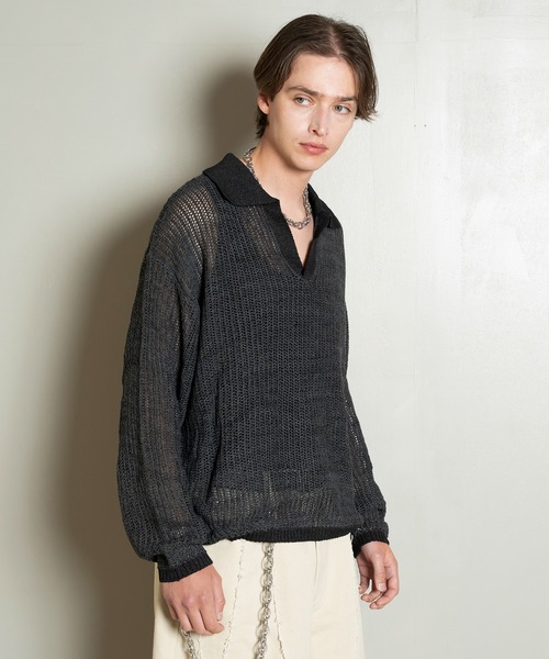 「Forte（フォルテ）」 長袖ニット MEDIUM ブラック メンズ