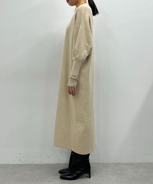 「LOUNGEDRESS」 ニットワンピース FREE ブラック レディース_画像5