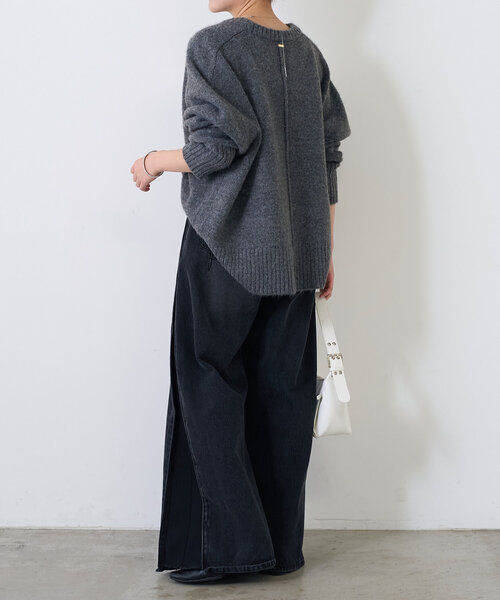 「COLLAGE GALLARDAGALANTE」 「Q.anos」デニムパンツ 1 ブラック レディースの画像