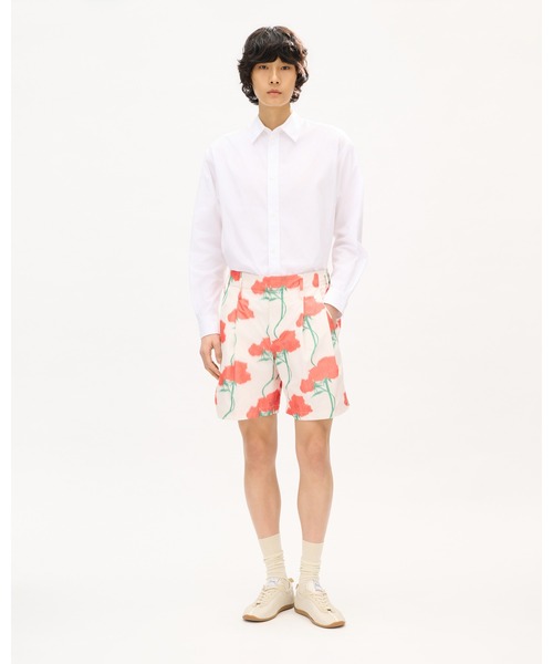 パンツ 'KENZO Archive Rose' テーラード ショートパンツ イン テクニカル タフタ メンズの画像