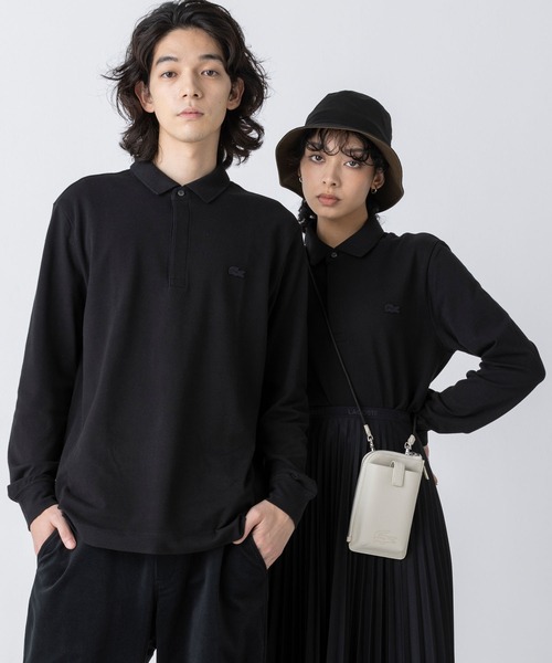 LACOSTE（ラコステ） 長袖ポロシャツ 6 ブラック メンズ : ZOZOTOWN