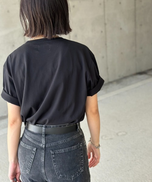 「L.H.P」 半袖Tシャツ X-LARGE ブラック レディース_画像7