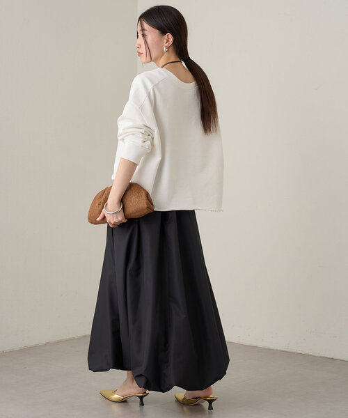 「LOUNGEDRESS」 スウェットカットソー FREE オフホワイト レディース_画像7