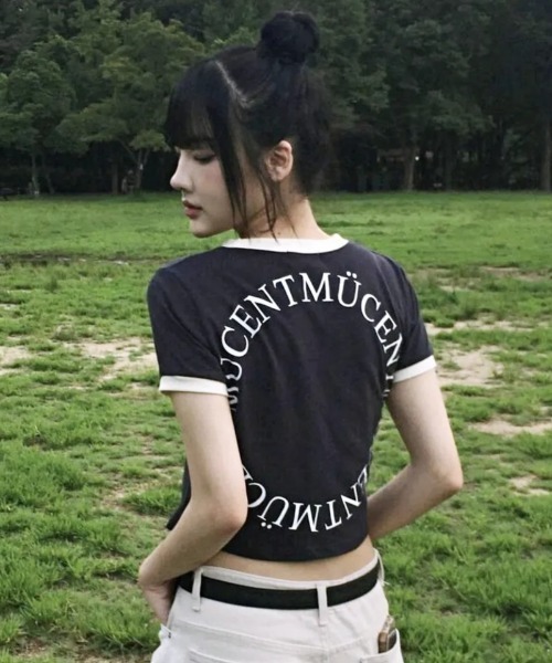 MUCENT（ムセント） tシャツ 「日本未発売/WEB限定」/バックロゴ 配色