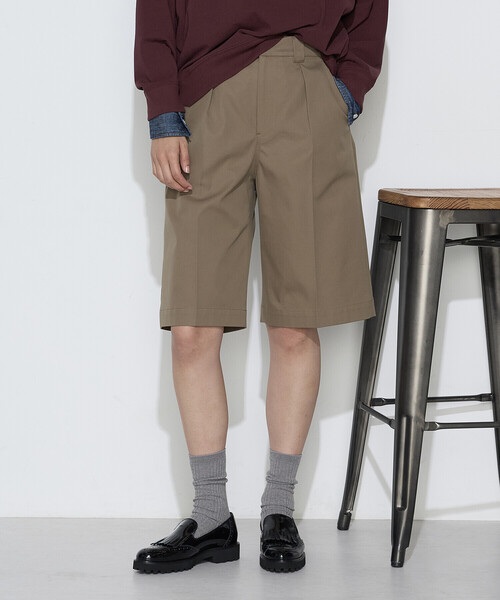 COMME CA Wardrobe ハーフパンツ パンツ 短パン コンパクトクロス