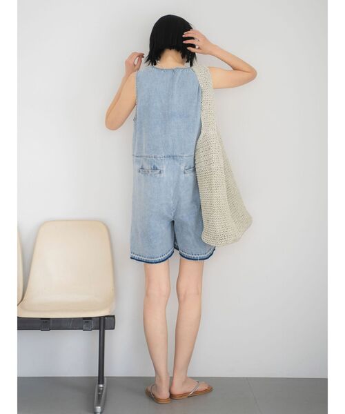 Ungrid（アングリッド） オールインワン デニムショートコンビネゾン 