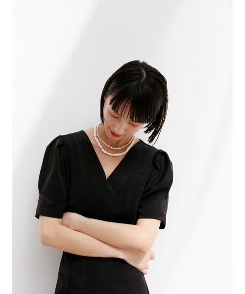 「Katrin TOKYO」 半袖ワンピース X-SMALL ブラック レディース_画像3