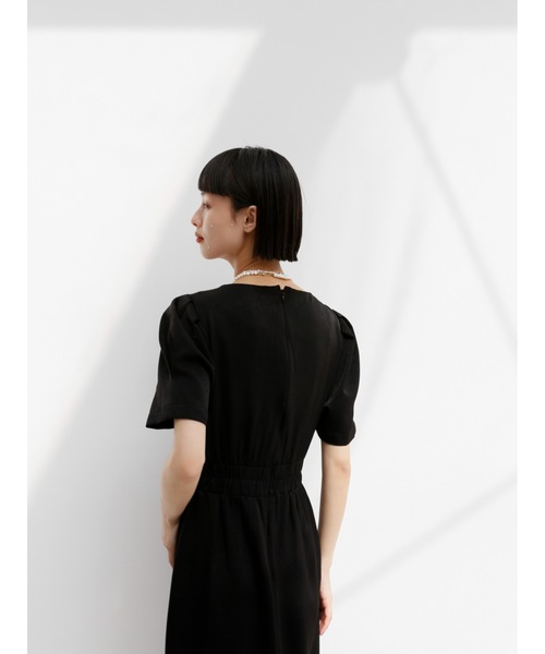 「Katrin TOKYO」 半袖ワンピース X-SMALL ブラック レディース_画像4