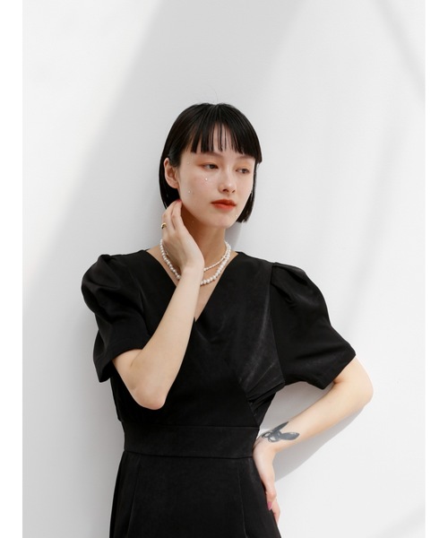 「Katrin TOKYO」 半袖ワンピース X-SMALL ブラック レディース_画像5