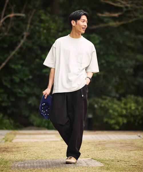 「FREAK'S STORE」 チノパンツ MEDIUM オリーブ メンズ_画像3