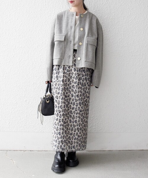 SHIPS any 「SHIPS any」 ノーカラージャケット ONE SIZE ライトグレー 