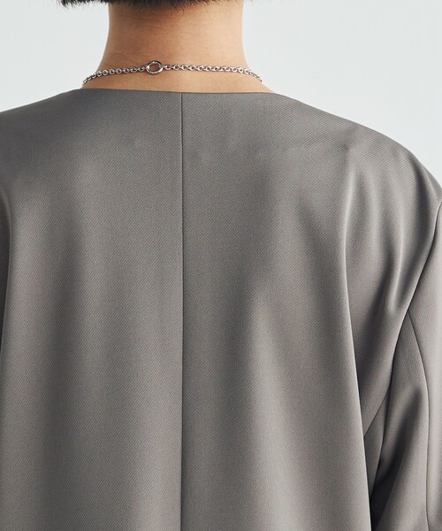 「EDITION」 ノーカラージャケット 34 ブラック レディース_画像8
