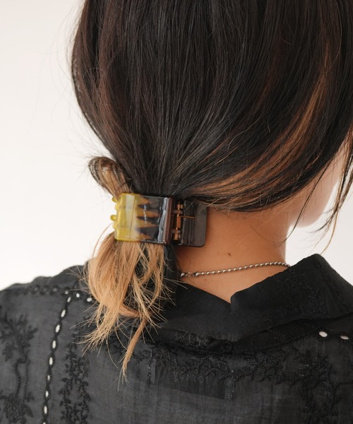 Port（ポート） ヘアクリップ 「 」 コントラスト スクエア ミニ ヘア