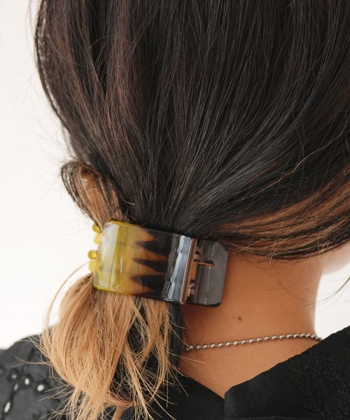 Port（ポート） ヘアクリップ 「 」 コントラスト スクエア ミニ ヘア