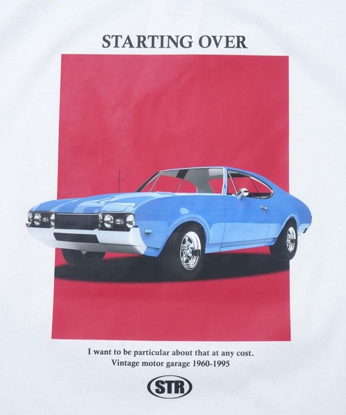 「Starting Over」 半袖Tシャツ M ホワイト系その他 メンズ_画像4