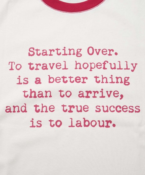 「Starting Over」 半袖Tシャツ M ホワイト系その他 メンズ_画像5
