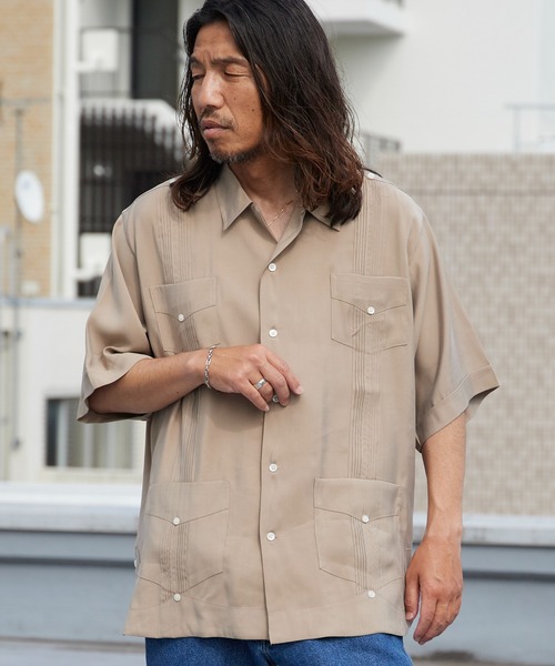 Dan River（ダンリバー） シャツ 半袖 CUBA SHIRT キューバシャツ 半袖