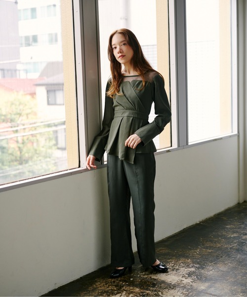 「terrace」 セットアップ MEDIUM カーキ レディース_画像8