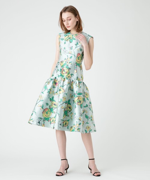 「LOULOU WILLOUGHBY」 ノースリーブワンピース 2 ミント レディース_画像2