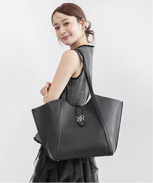 RANDA（ランダ） トートバッグ 「A4対応」モノグラムベルトスクエア