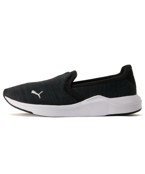 PUMA ブラック ローファースリッポン PUMA（プーマ） スリッポン 23.5cm ブラック レディース : ZOZOTOWN
