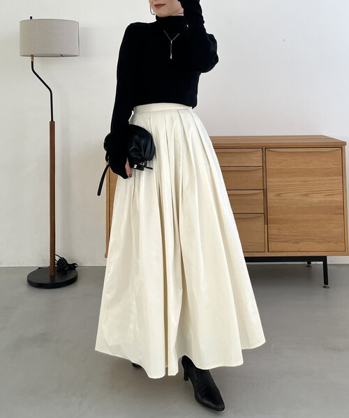 「CAPRICIEUX LE'MAGE」 ロングスカート 38 グレー レディース_画像6