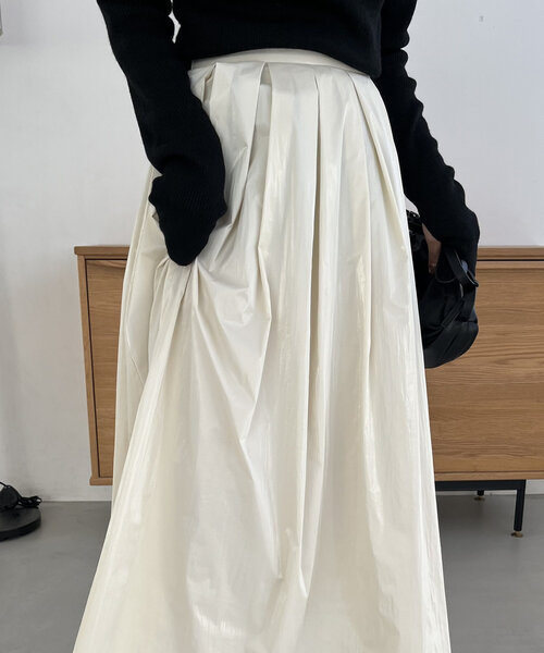 「CAPRICIEUX LE'MAGE」 ロングスカート 38 グレー レディース_画像8