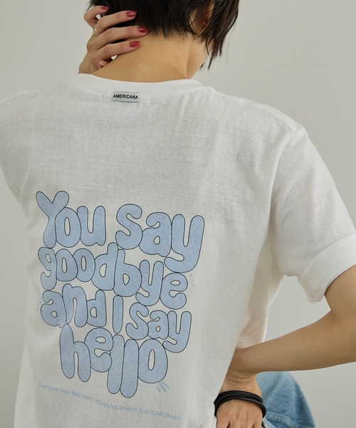 AMERICANA（アメリカーナ） tシャツ 半袖 「Americana（アメリカーナ