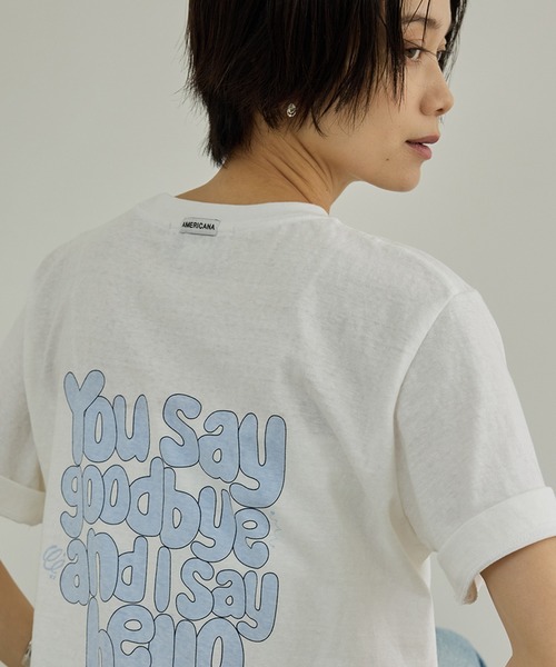 AMERICANA（アメリカーナ） tシャツ 半袖 「Americana（アメリカーナ