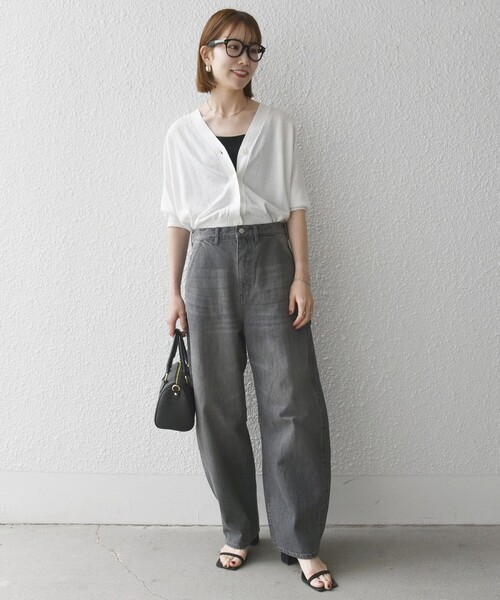 「SHIPS any」 デニムパンツ 36 ブルー レディース_画像2