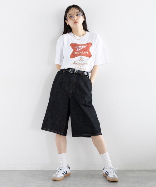 「GOOD ROCK SPEED」 半袖Tシャツ「liteコラボ」 FREE ネイビー レディース_画像2